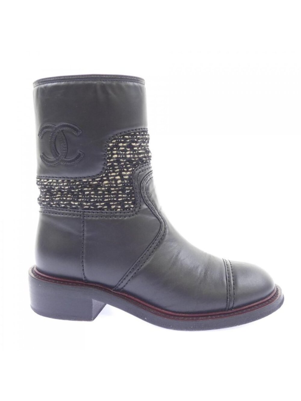 Chanel Short Boots Black